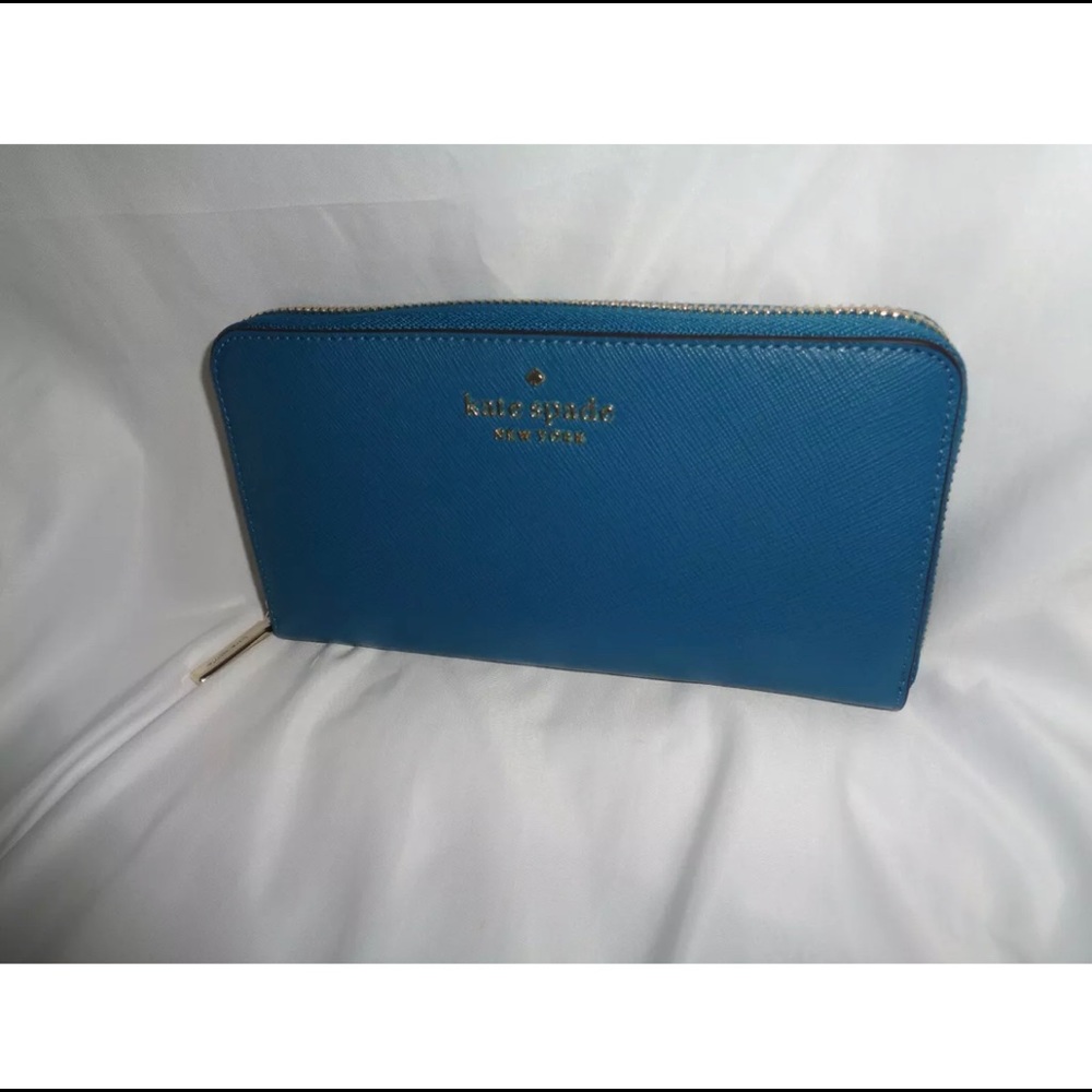 Teal blue Kate spade wallet